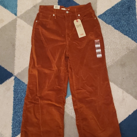 Levi's Pants - Levi’s Burnt Orange Mile High Wide Leg Jeans